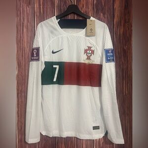 CR7 Portugal 2022 WC Away Long Sleeve Player Version Jersey size L (M fit)
